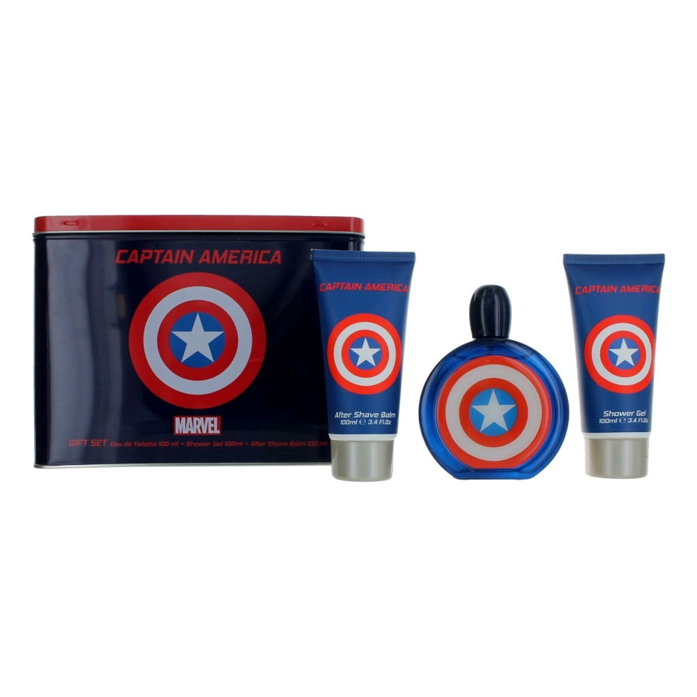Captain America EDT 100ML/S.GEL150ML/A.SHAVE Balm