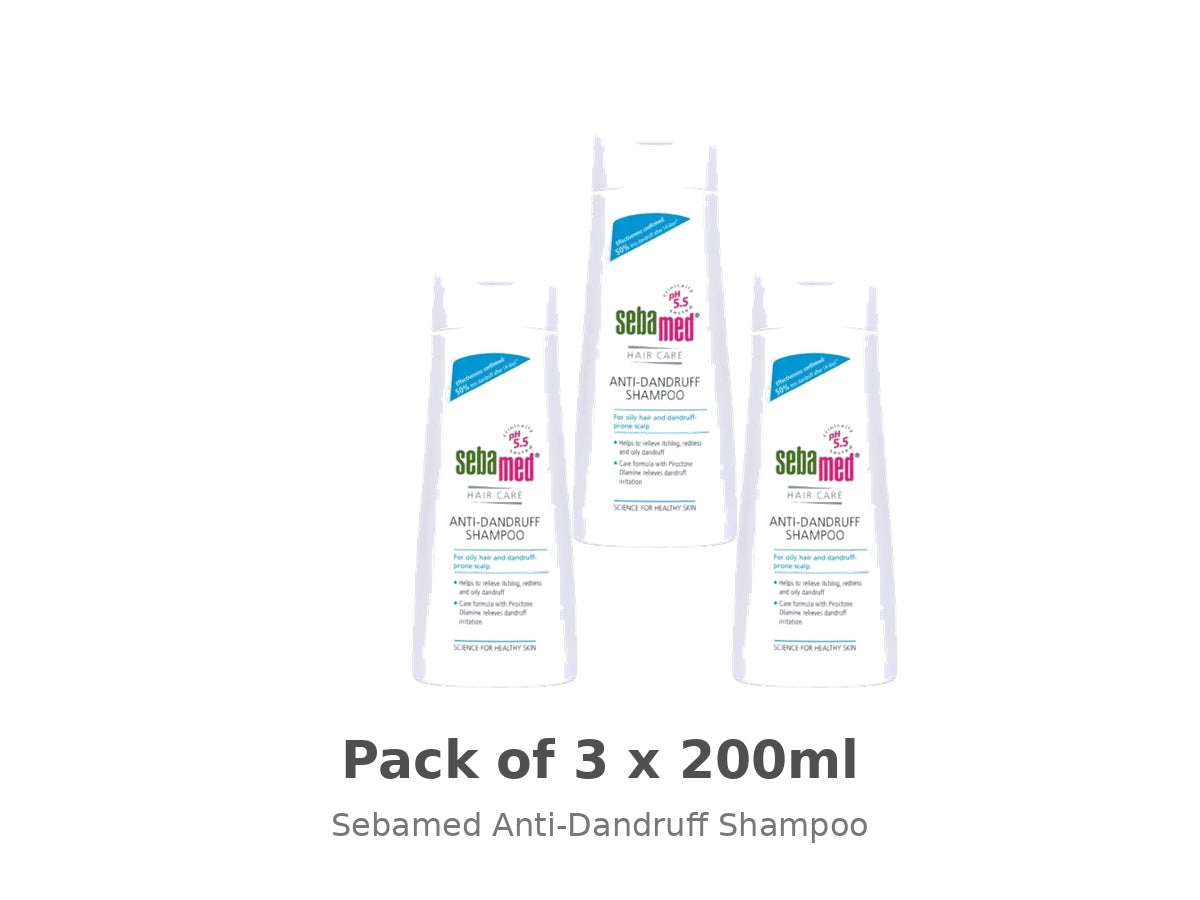 Sebamed Anti Dandruff 200ML Shampoo - Pack of 3