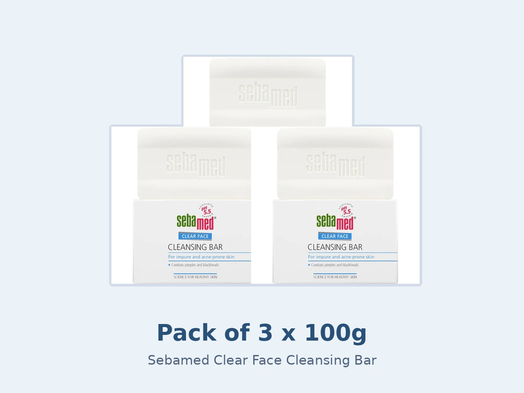 Sebamed Clear Face Cleansing Bar 100GM - Pack of 3