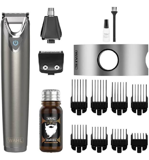 Wahl: 9818-806 Trimmer Kit Stainless Steel Lithium